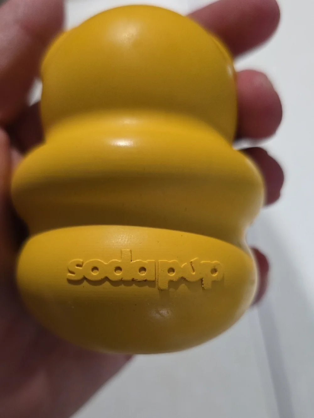 Woof Pack Yellow Bear  Rubber Super‎ Chewer Dog Toy NWOT